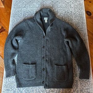 Men’s LL Bean Classic Ragg 100% lambs wool cardigan